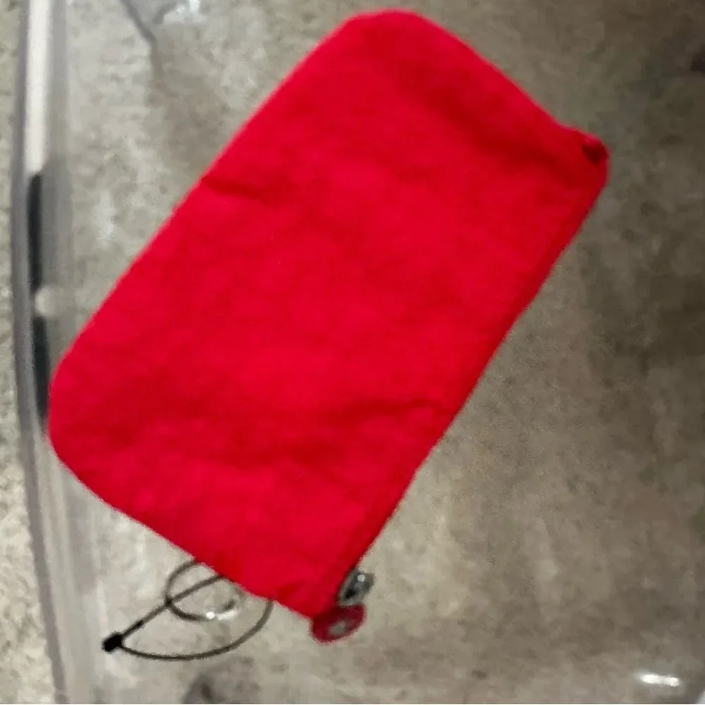 NEW Kipling Creativity Large Pouch - Bright Red